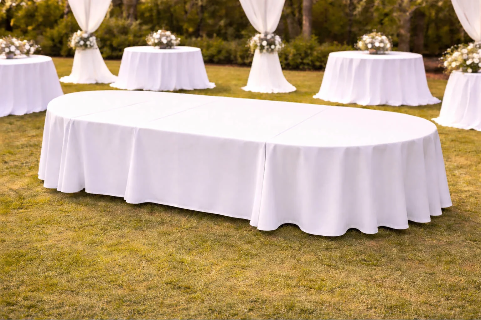 fmr prestations table demi rond carree nappe