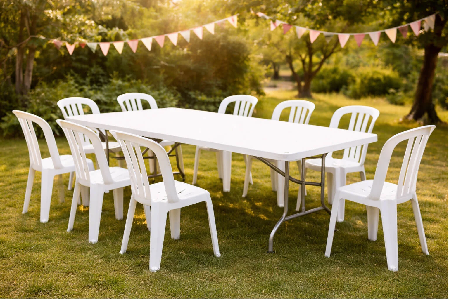fmr prestations table pliante polyethylene chaise